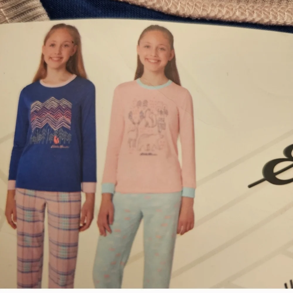 Eddie Bauer Girls  4-piece Pajama Set - Size L (14/16)
